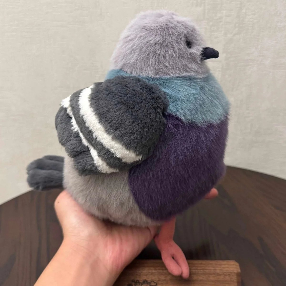 KissPigeon Fluffy Pigeon Plush Toy – Soft Cuddly Stuffed Bird for Comfort, Gifts & Quirky Home Decor