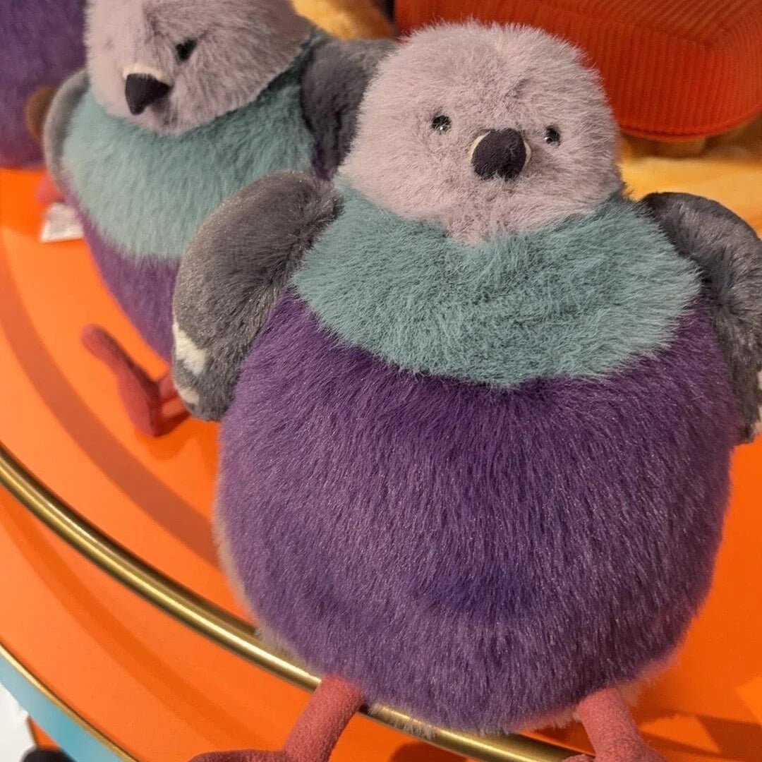 KissPigeon Fluffy Pigeon Plush Toy – Soft Cuddly Stuffed Bird for Comfort, Gifts & Quirky Home Decor
