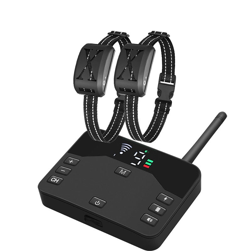 Wireless Dog Fence System | 9-240m Pet Containment Receiver Collar