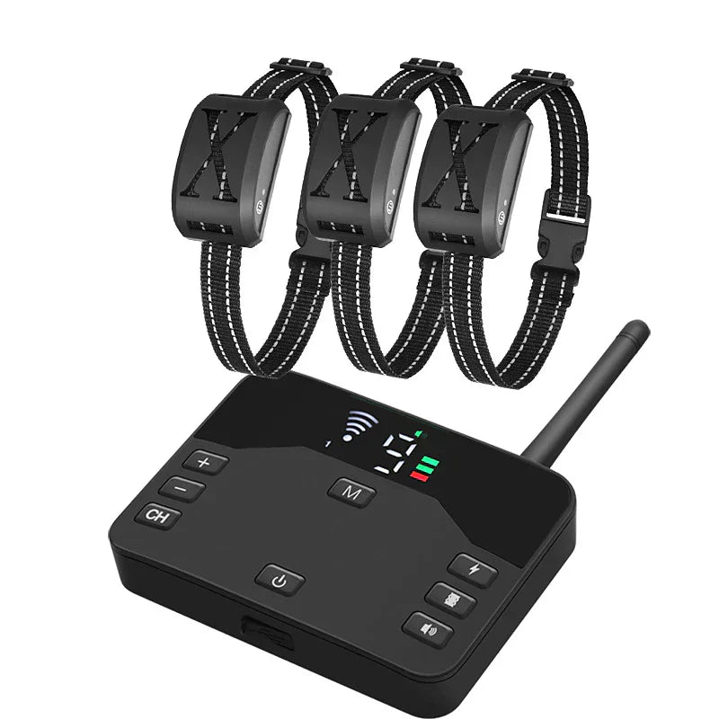 Wireless Dog Fence System | 9-240m Pet Containment Receiver Collar