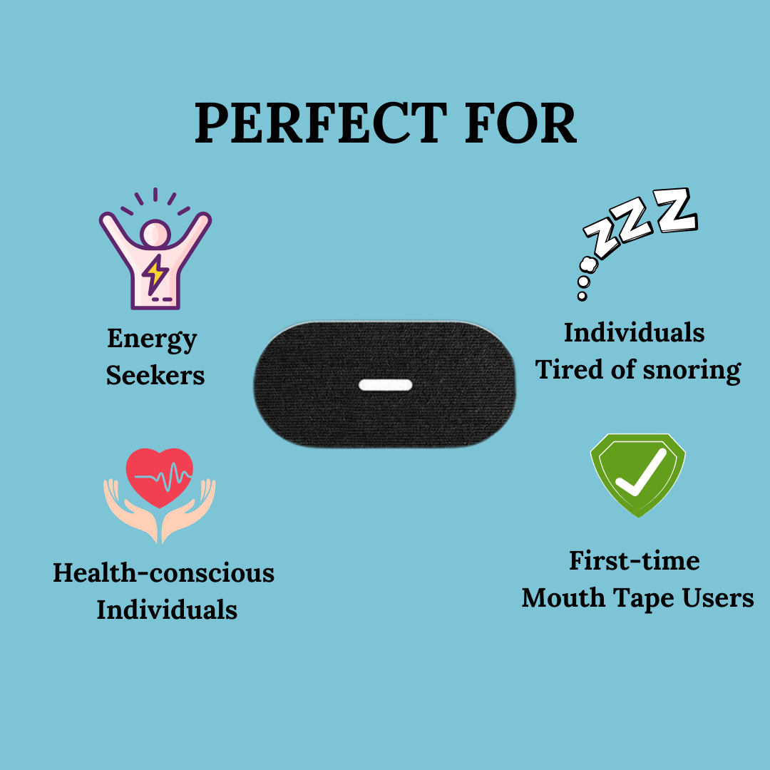 Mouth Tape for Sleeping | Lip Closure Strips for Nose Breathing