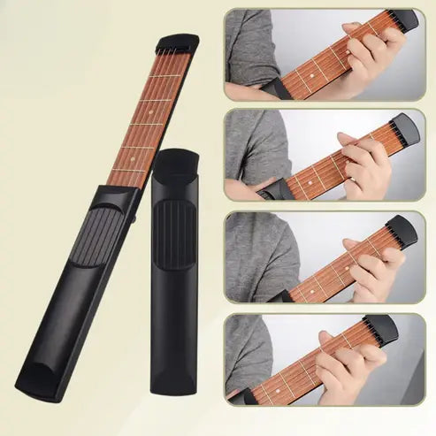 Portable Guitar Chord Practice Tool | Pocket Fretboard Trainer Neck