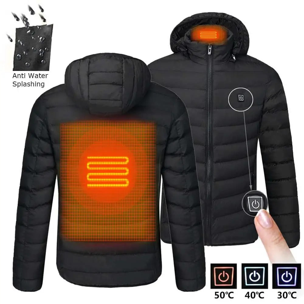 Electric Heated Jacket, Outdoor Winter Coat