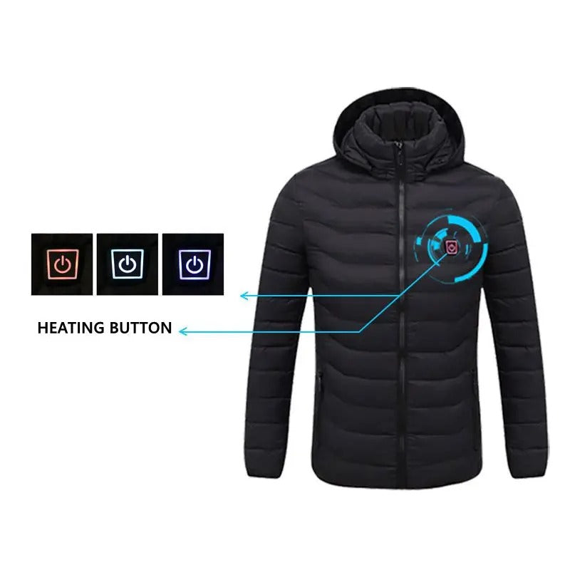 Electric Heated Jacket, Outdoor Winter Coat