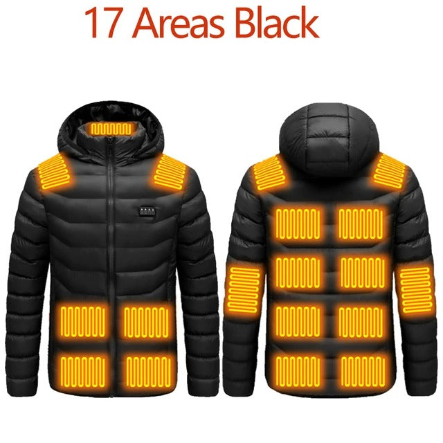 Electric Heated Jacket, Outdoor Winter Coat