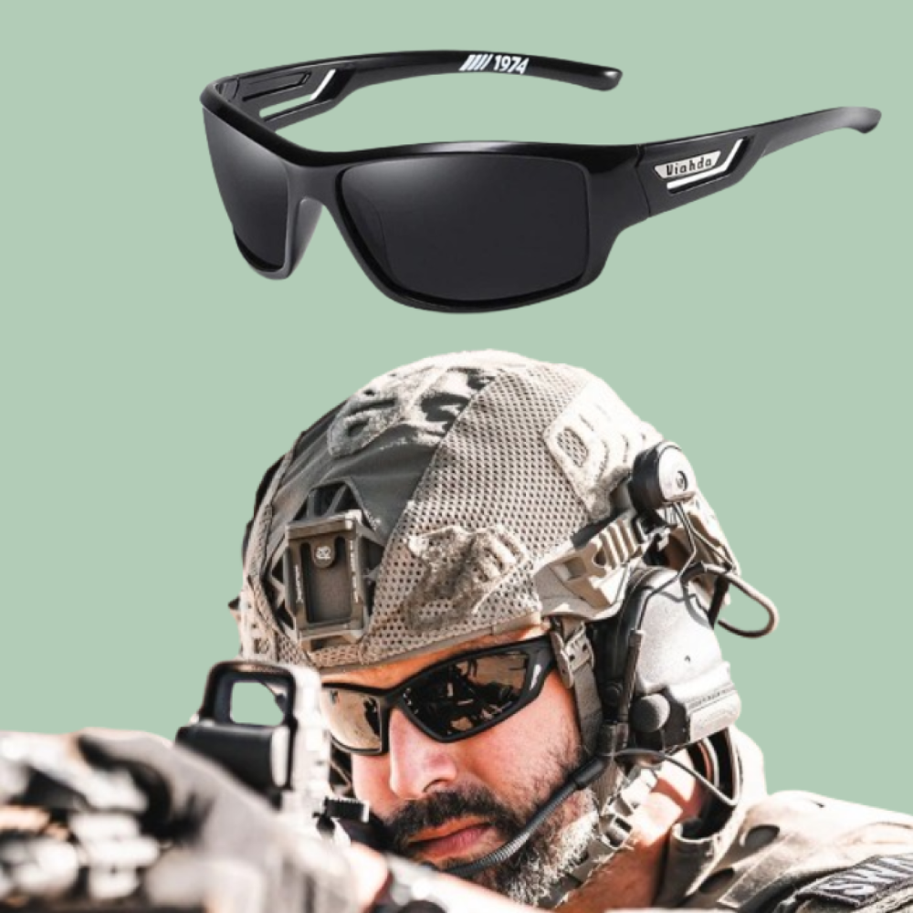 TacShield | Polarised Military Sunglasses UV-Protection Tactical Eyewear for Outdoor Use
