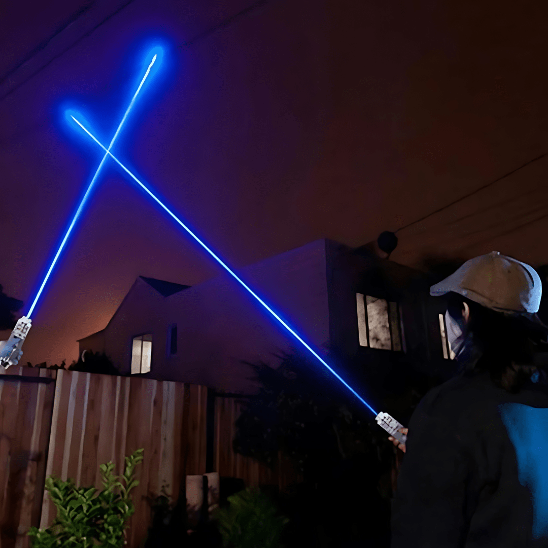 Precision High-Power Blue Laser Pointer – Long-Range Ergonomic Pointer for Outdoor Demonstrations & Astronomy