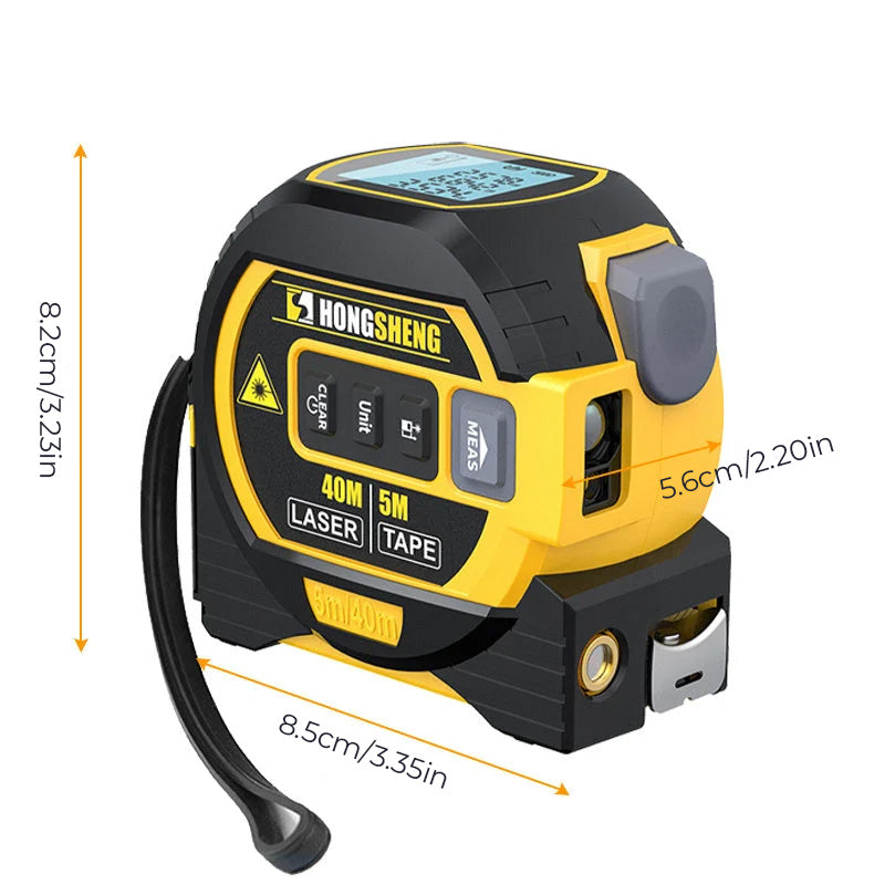 ParkerLaser | Digital 3-in-1 Laser Tape Measure for Precision Measuring