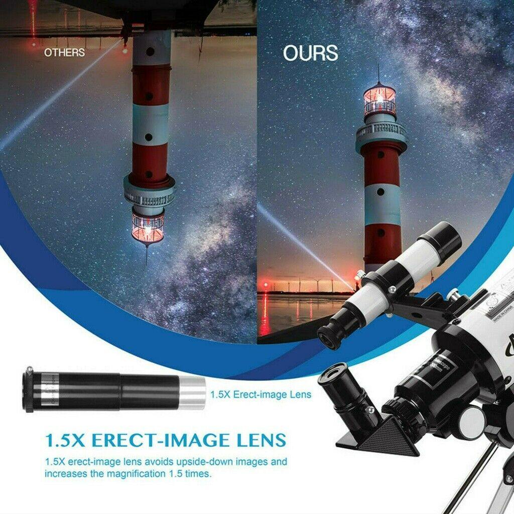 CosmoView | Astronomical Refractor Telescope 70mm Aperture 300mm Focal Length with Phone Adapter