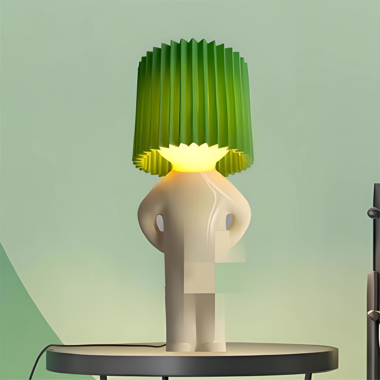 Quirky Human-Shaped Table Lamp – Portable Playful Accent Mood Light for Desk, Shelf & Kids Rooms