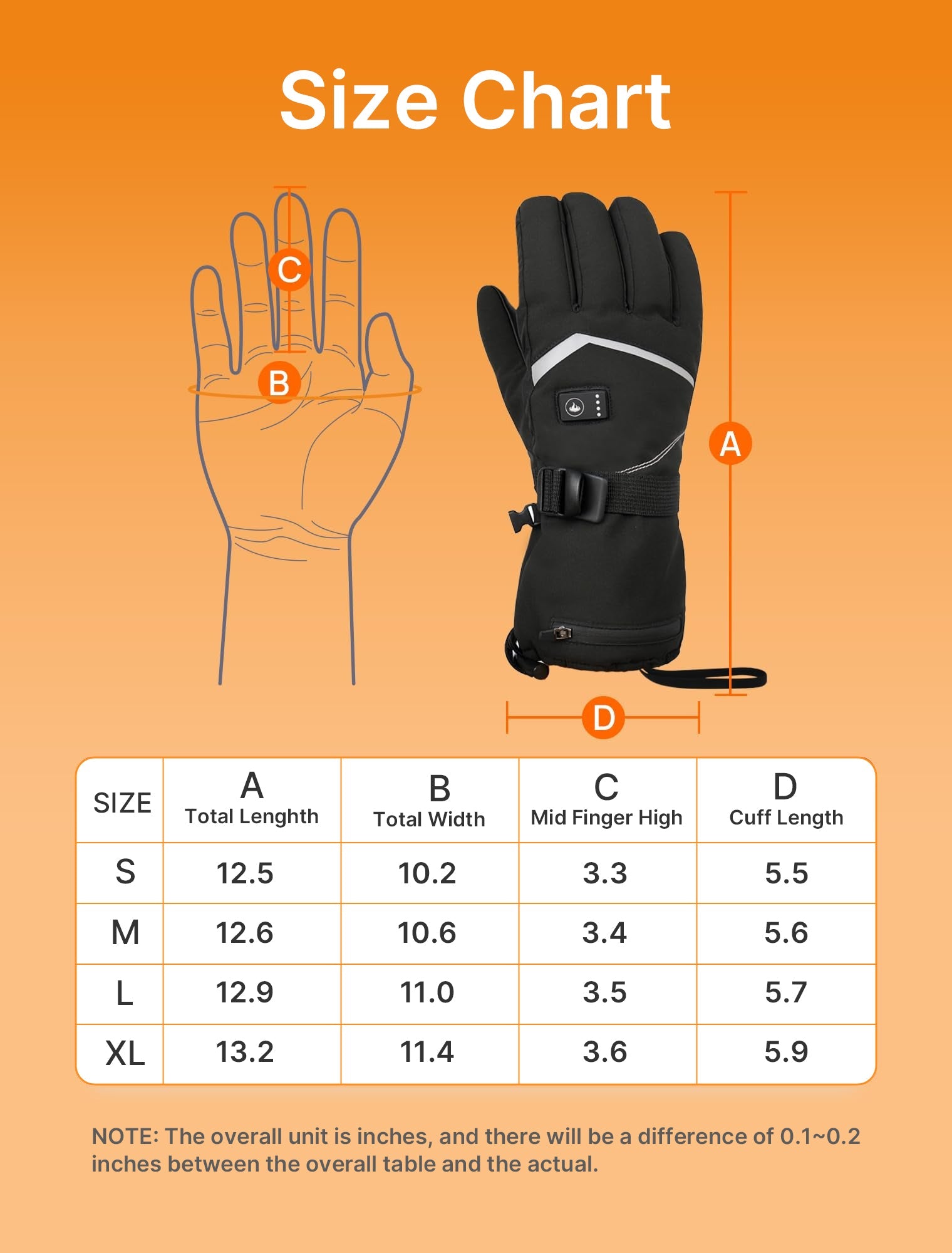 HeatMastery | Waterproof Rechargeable Touchscreen Heated Gloves