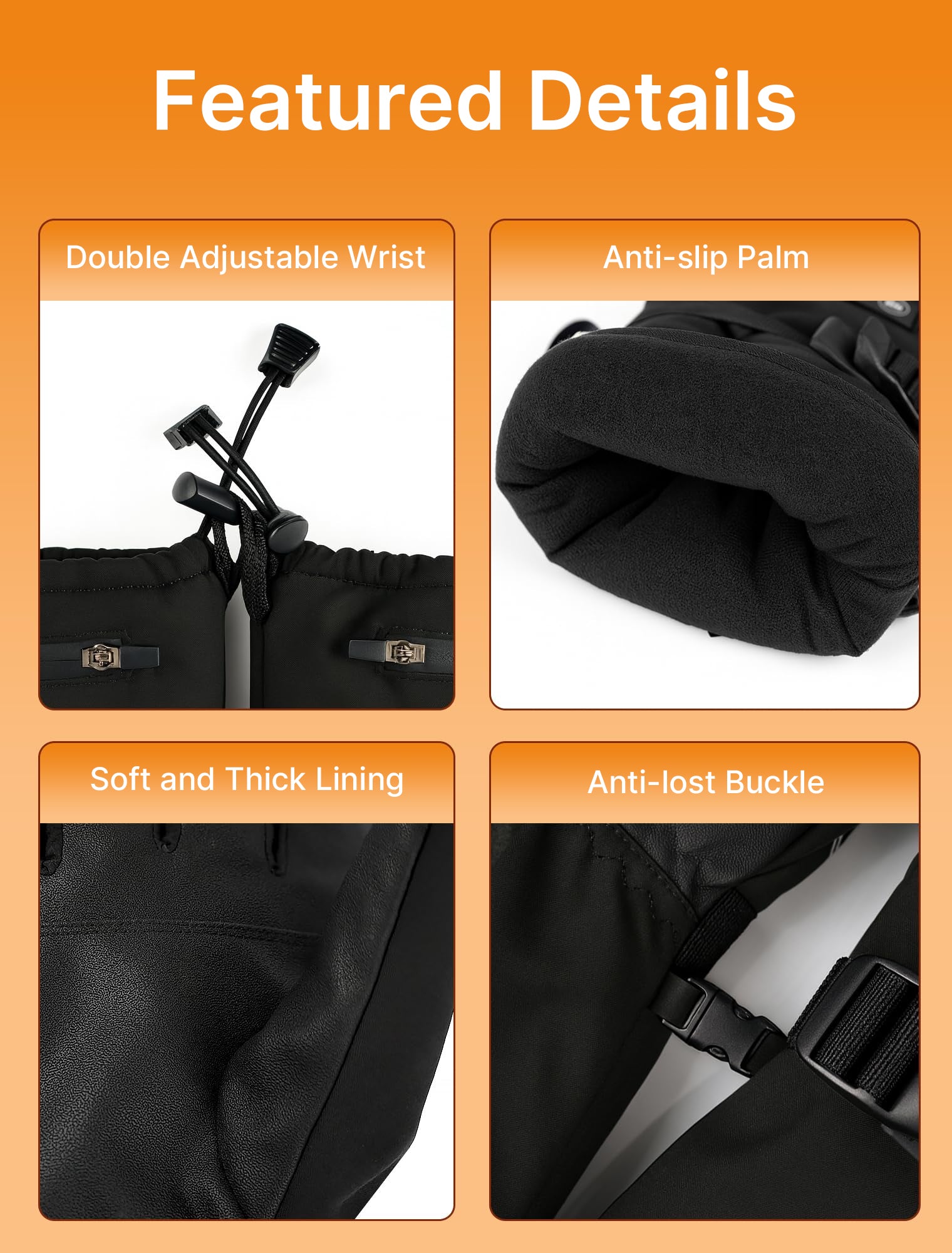 HeatMastery | Waterproof Rechargeable Touchscreen Heated Gloves