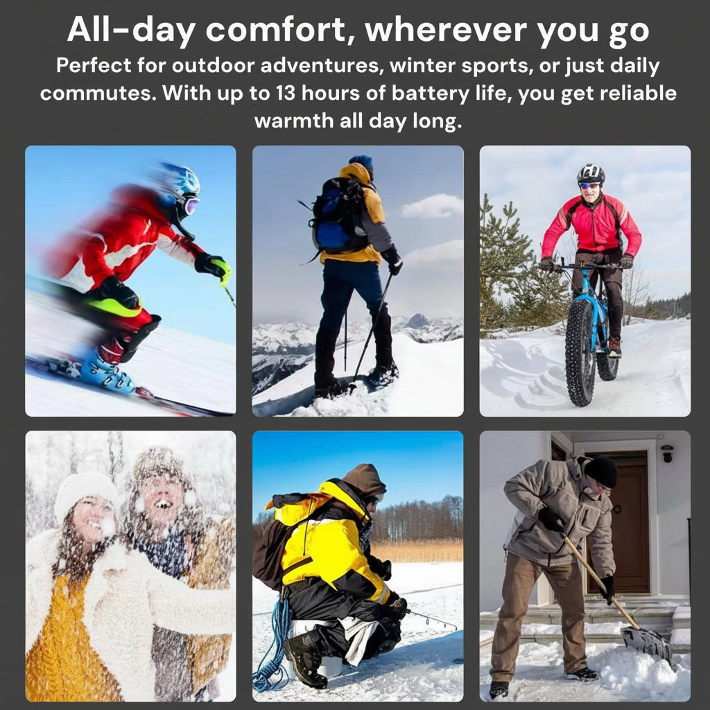 Rechargeable Heated Insoles, Electric Foot Warmers for Boots & Winter Work