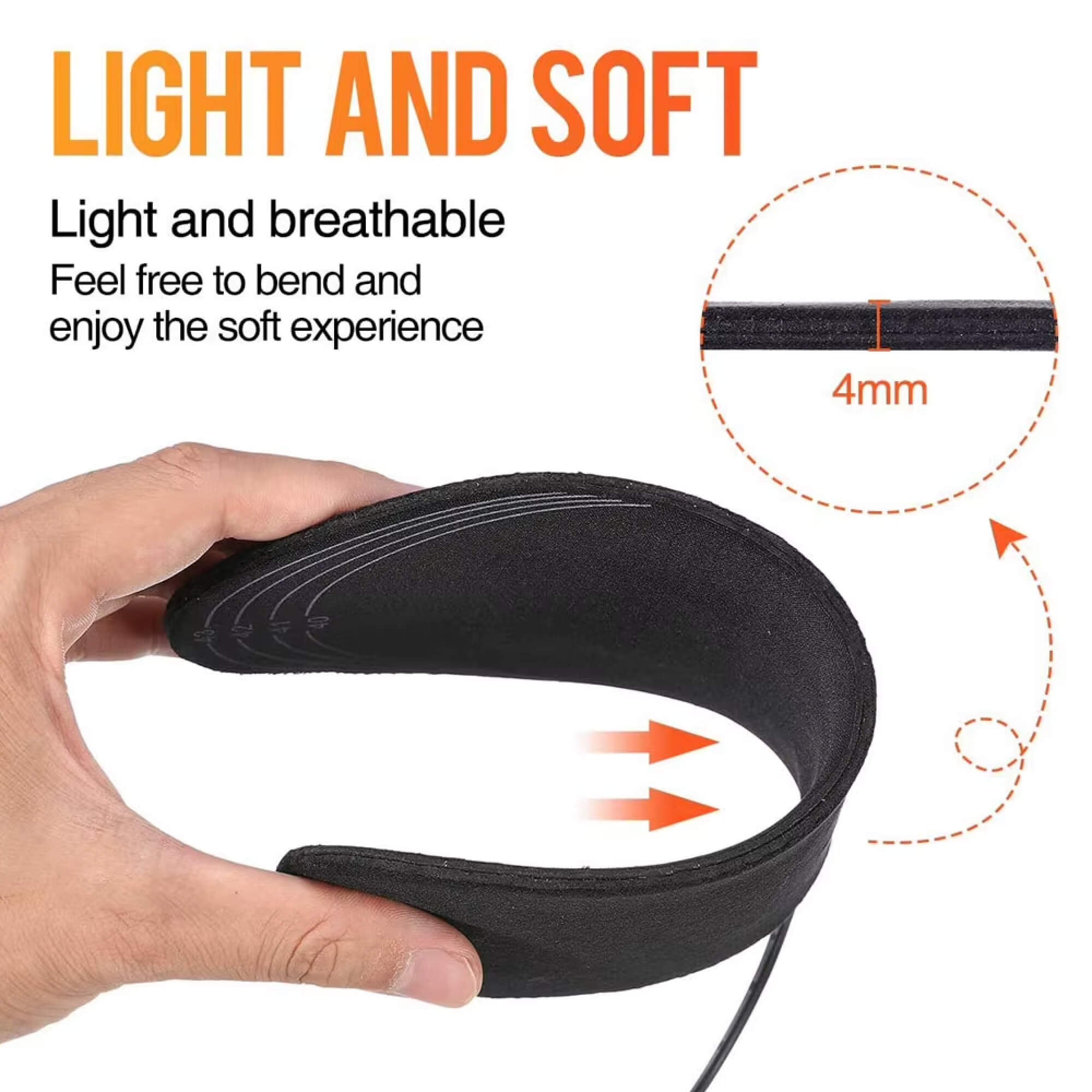 Rechargeable Heated Insoles, Electric Foot Warmers for Boots & Winter Work