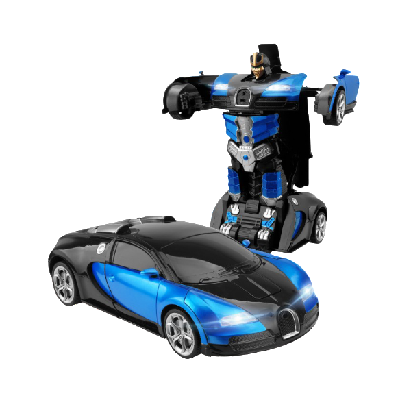 TurboDrive | 2-in-1 Transforming Remote Control Robot Car Toy with LED Lights & Sound