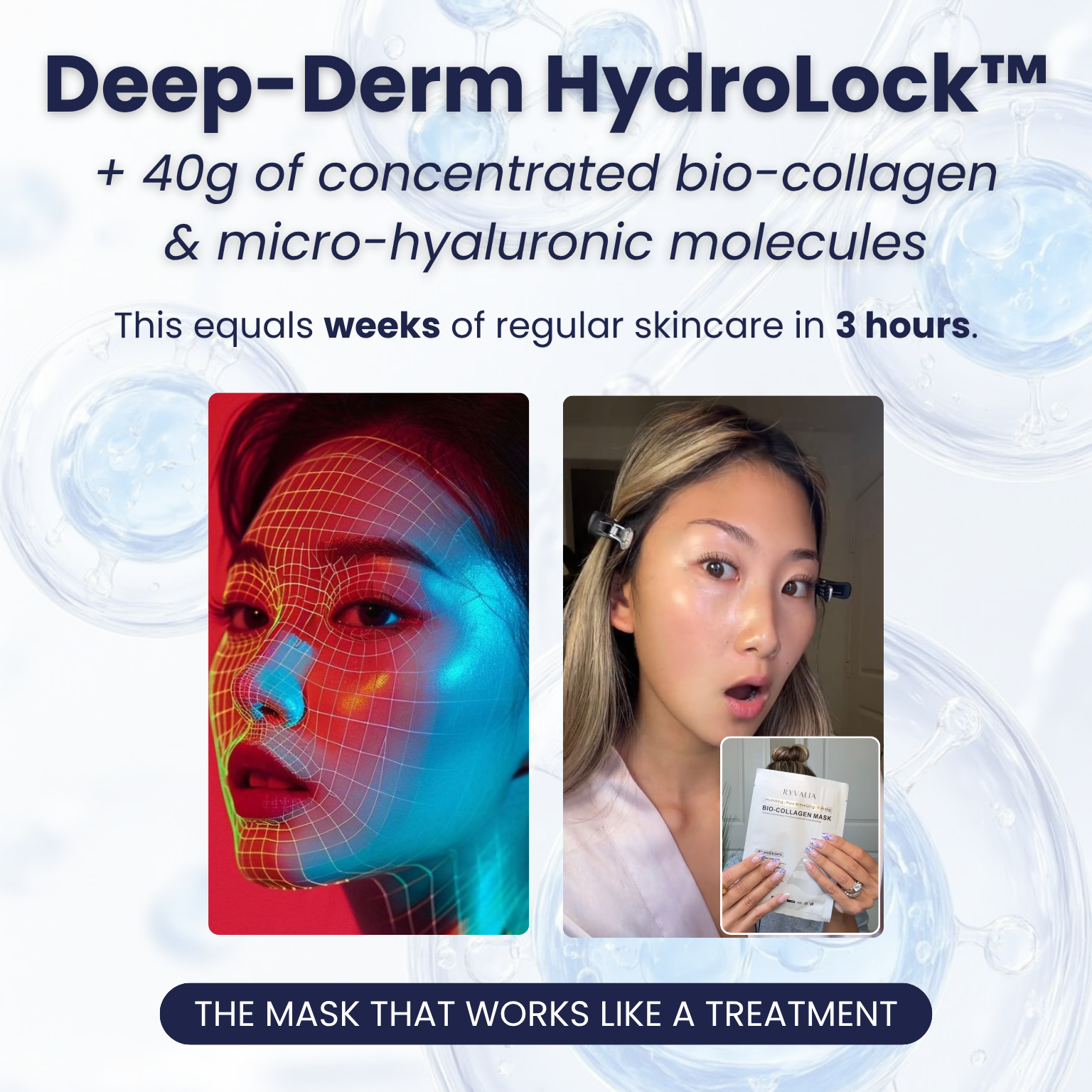 Bio-Collagen Hydrating Face Mask | Anti-Aging Firming & Moisture Mask