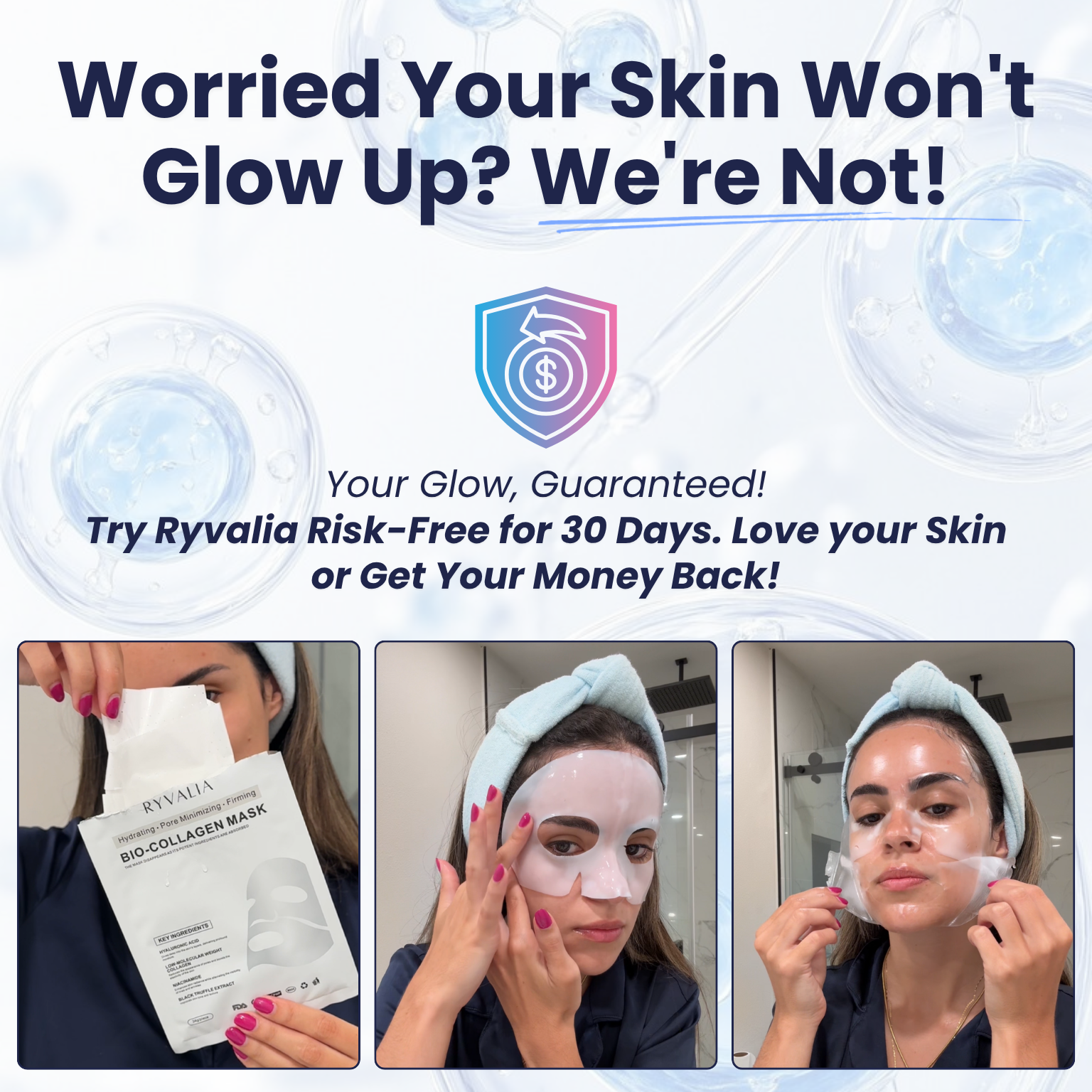 Bio-Collagen Hydrating Face Mask | Anti-Aging Firming & Moisture Mask