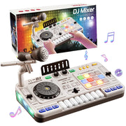 Kids DJ Mixer Music Toy and Educational Musical Playset with Microphone