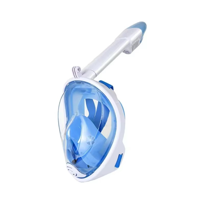 Full-Face Dry Snorkel Mask for Easy Breathing – Anti-Fog Panoramic Snorkeling Mask for Swimming & Diving