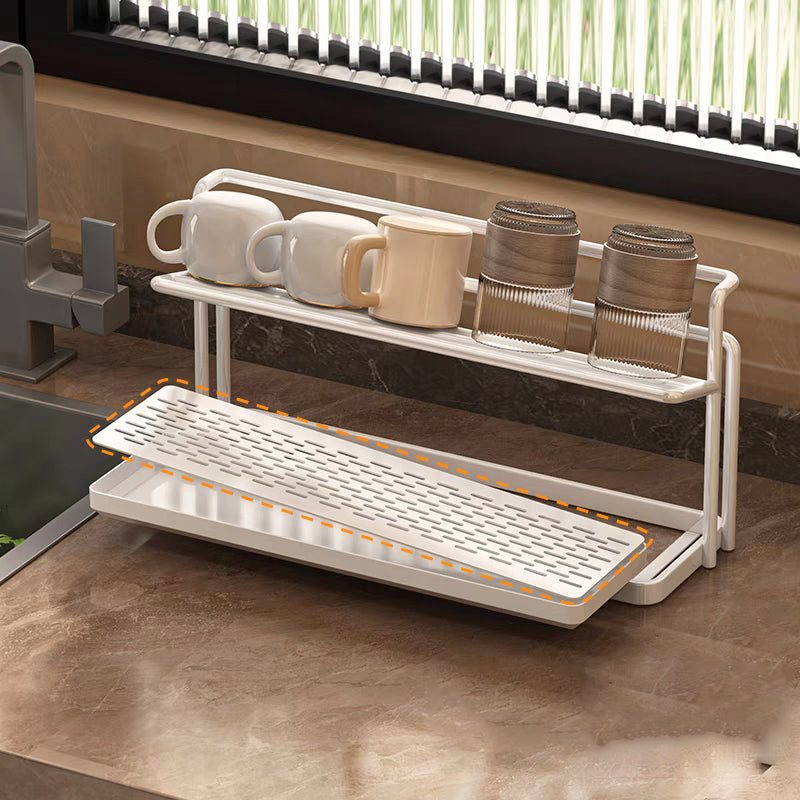 Stainless Steel Baby Bottle Drying Rack | Countertop Cup Drainer Organizer