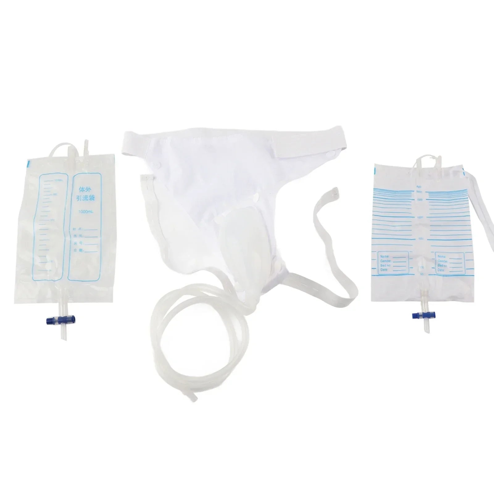 Silicone Adult Urine Collector with Catheter Drainage Bag
