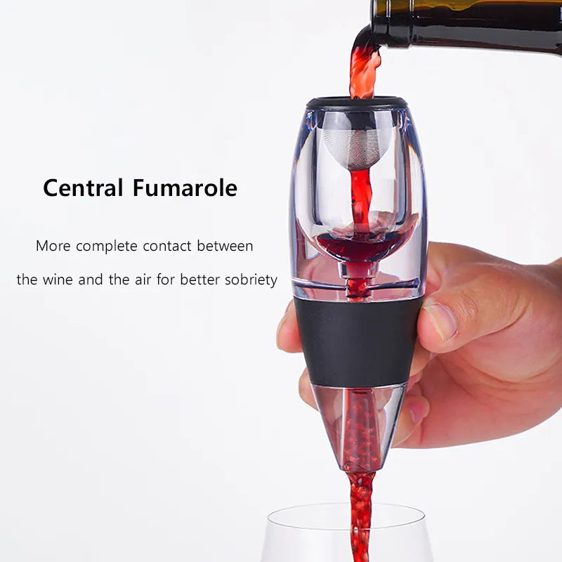 Wine aerator, decanter, pourer, set with filters, air purifier, stand diffuser, air aerator, sieve, aerator, wine for the dining room bar