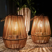 Handwoven Outdoor Solar Lanterns with Tungsten Light | Waterproof Garden Lamp