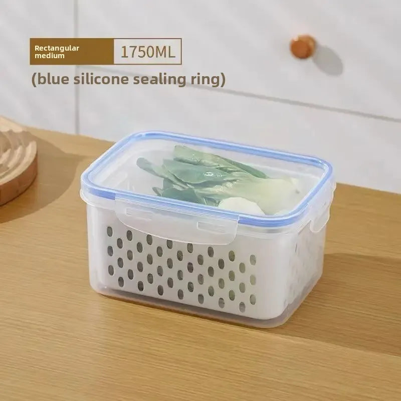 Fridge Food Storage Containers 3Pack - Fruit & Vegetable Produce Saver