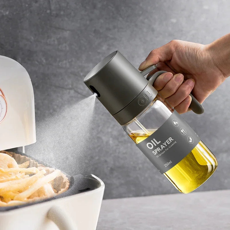 Glass Olive Oil Sprayer | 250ml Air Fryer & Cooking Dispenser