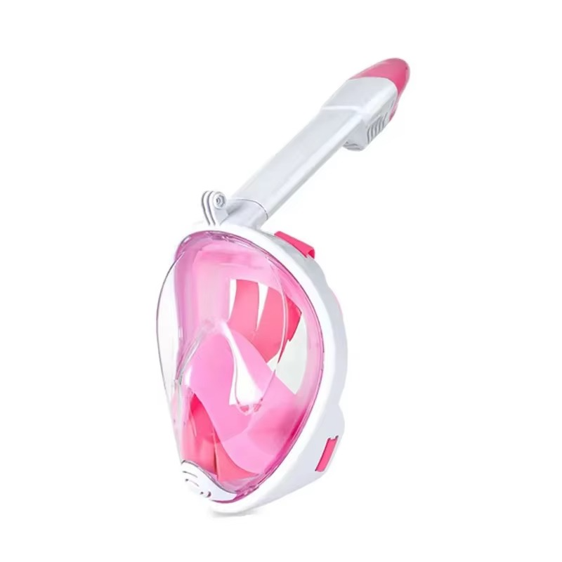 Full-Face Dry Snorkel Mask for Easy Breathing – Anti-Fog Panoramic Snorkeling Mask for Swimming & Diving