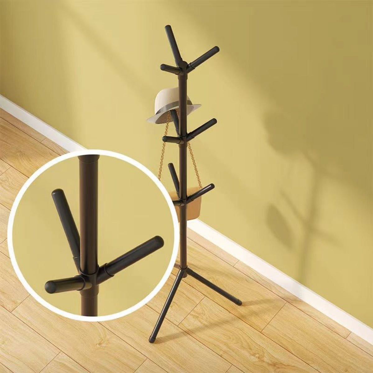 Tree Branch Coat Rack Stand, Clothes & Hat Organizer for Bedroom