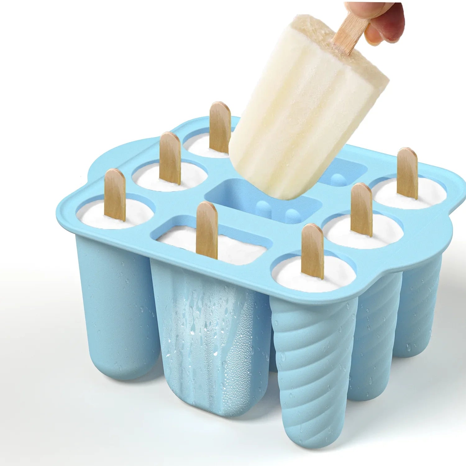 Silicone Popsicle Molds | Reusable DIY Ice Pop Maker Tray