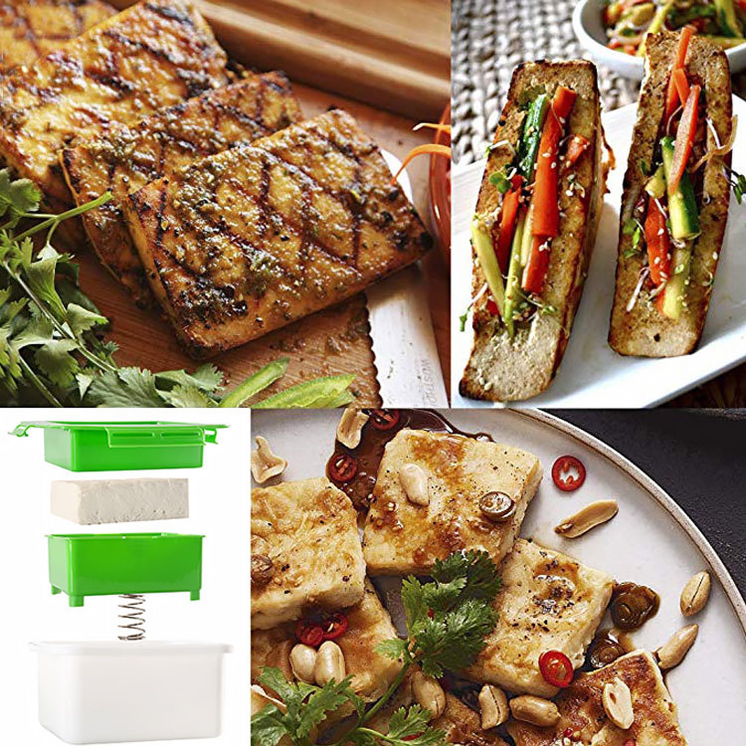 Tofu Press & Mould Maker | Dishwasher Safe Kit for Homemade Tofu