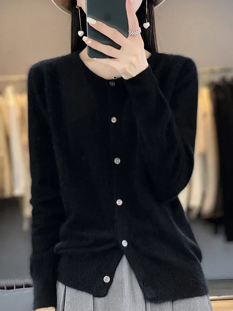 Kenzus 100% Cashmere Cardigan Sweater | Luxury Open Front Jumper