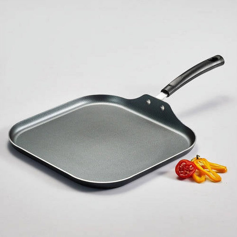 Square Nonstick Griddle Pan | Flat Breakfast Skillet for Pancakes