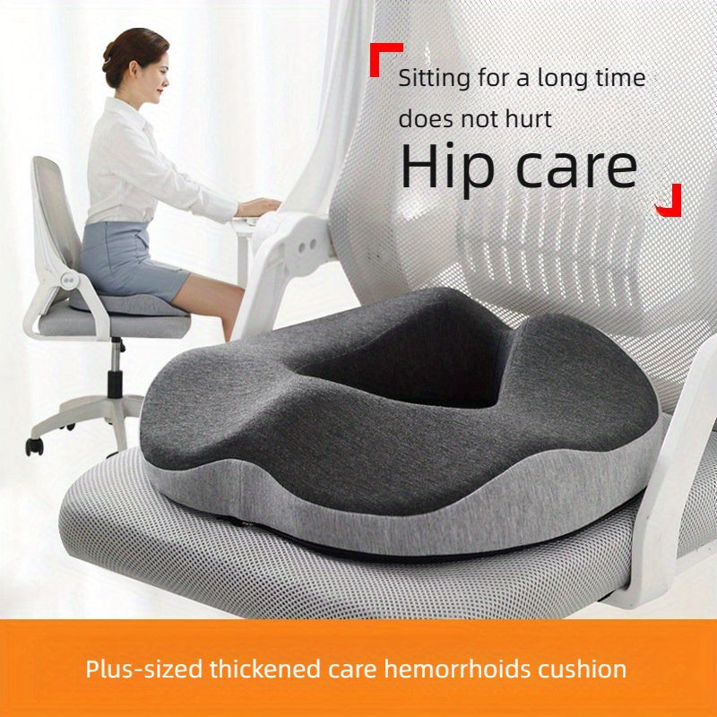 Memory Foam Hip Pain Relief Cushion | Orthopedic Seat Support for Office & Car