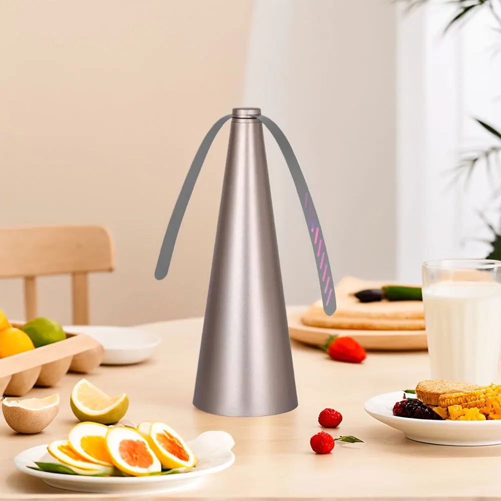 Tabletop Fly Repellent Fan and Bug Deterrent for Food Protection