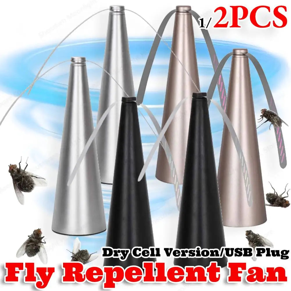 Tabletop Fly Repellent Fan and Bug Deterrent for Food Protection