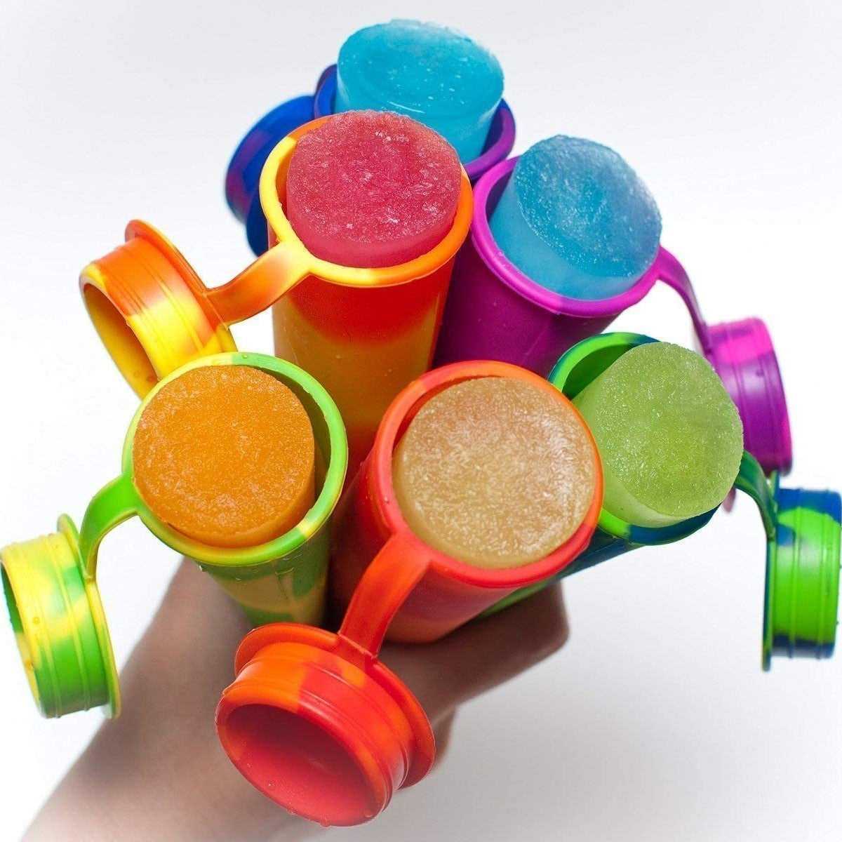 Reusable Silicone Popsicle Molds | Multi-Color DIY Ice Pop Maker