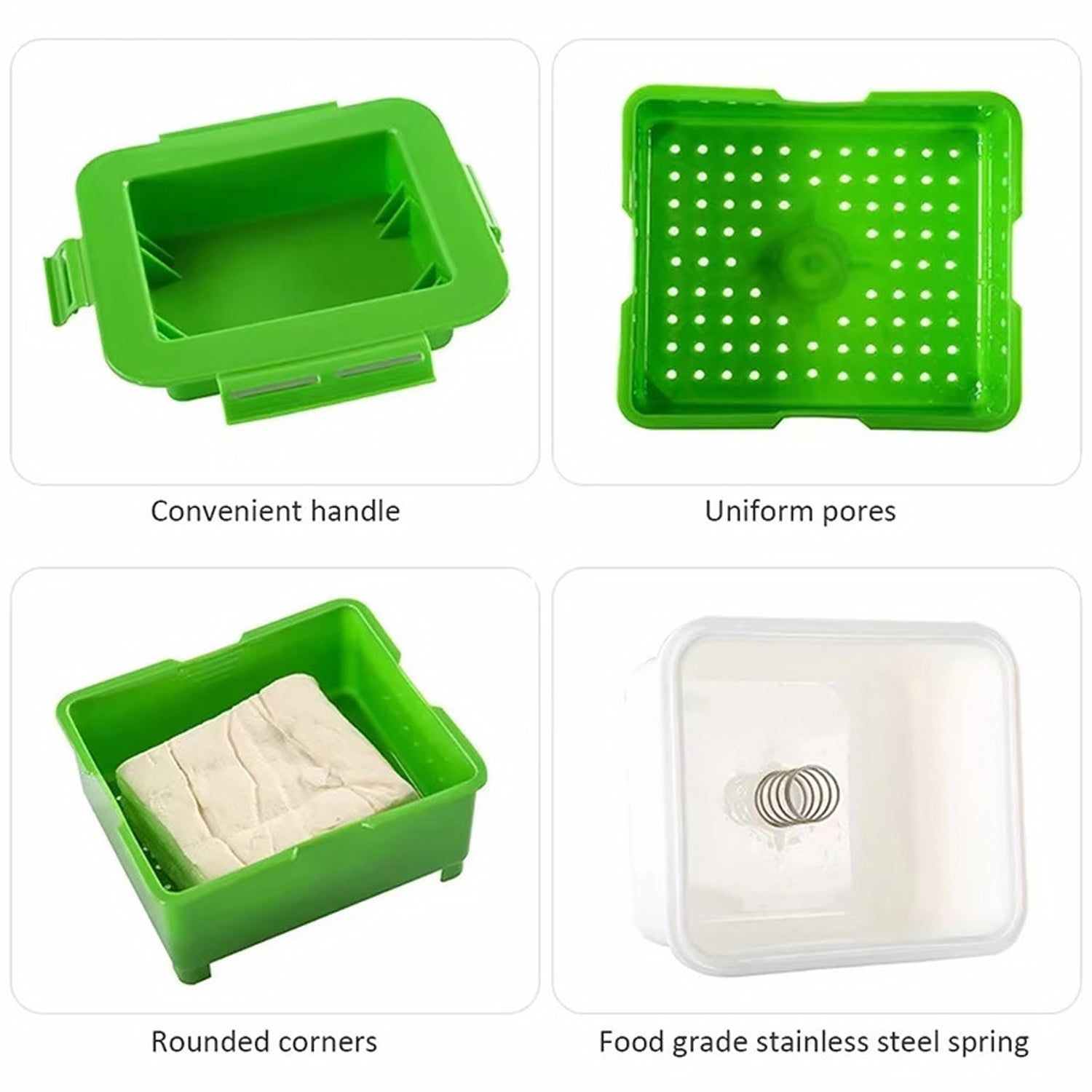Tofu Press & Mould Maker | Dishwasher Safe Kit for Homemade Tofu