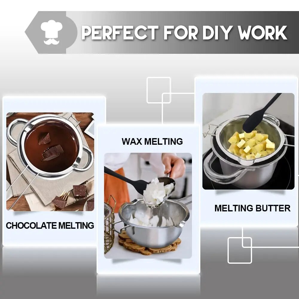 1200ml Wax Melting Pot - Multi-Purpose for Candles, Soap & Candy Making