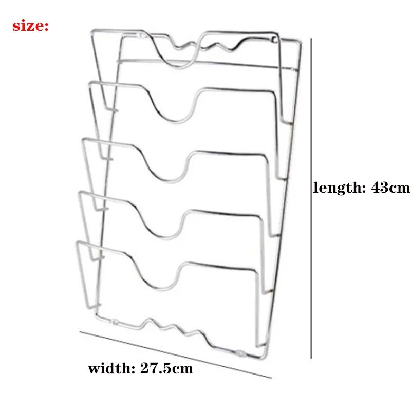 Pot Lid Organizer Rack | Pan Cover Storage Stand