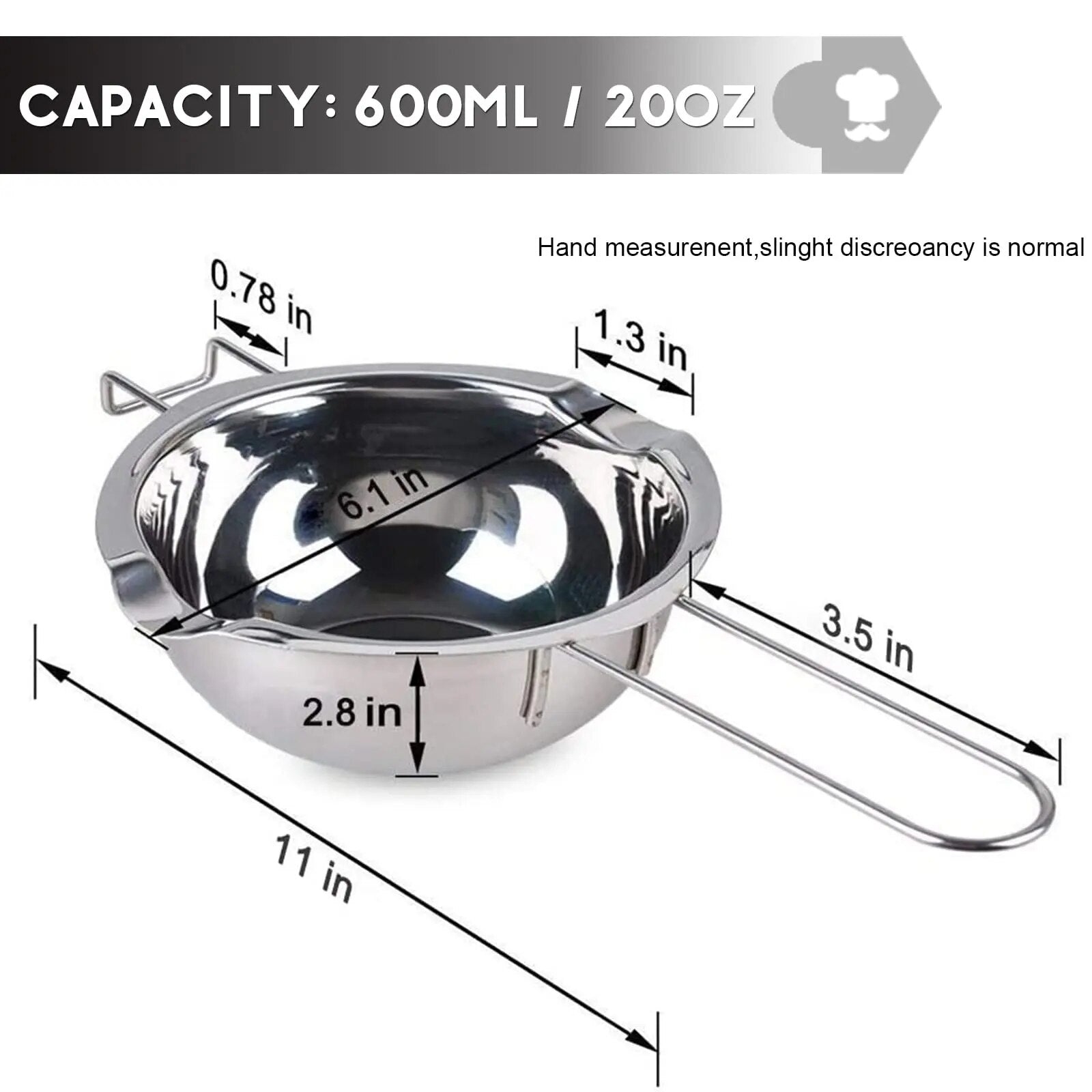 1200ml Wax Melting Pot - Multi-Purpose for Candles, Soap & Candy Making