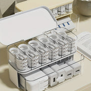 Clear Desktop Cable Organizer Box | Wire Management & Charger Storage