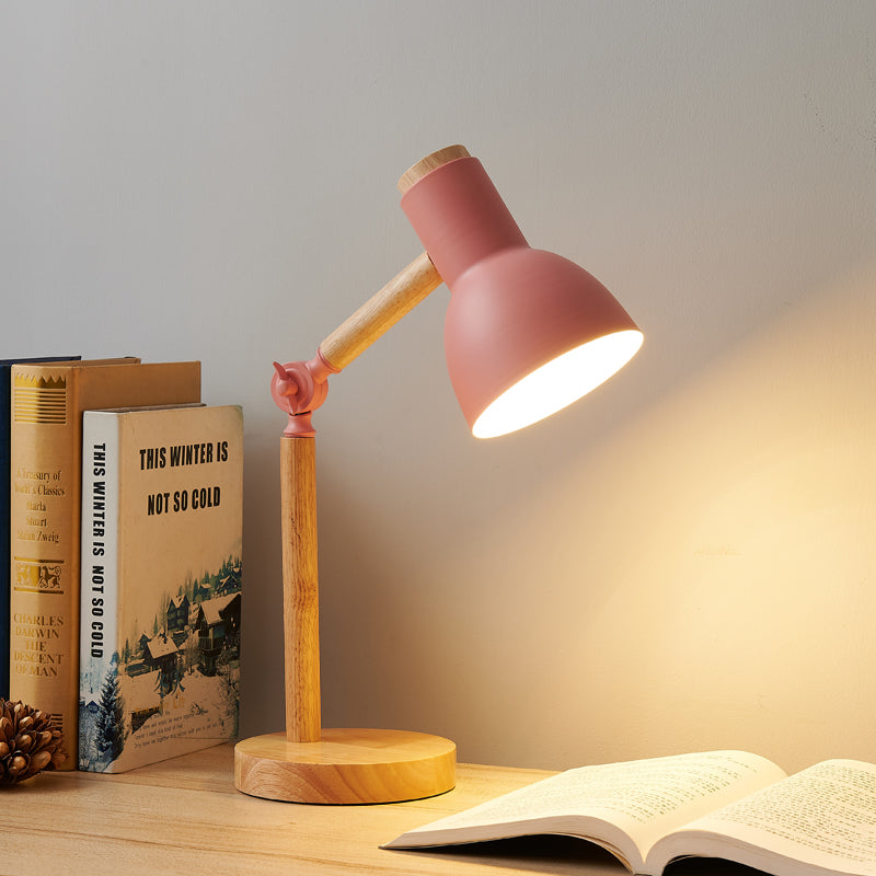 Nordic Wooden LED Table Lamp, Eye Protection Bedside Night Light