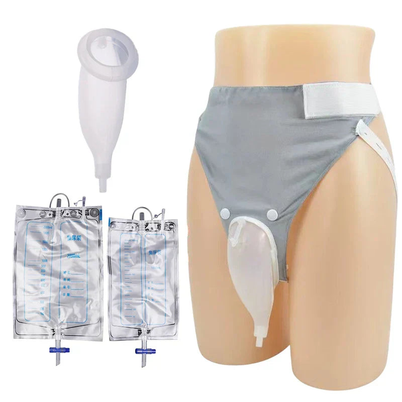 Silicone Adult Urine Collector with Catheter Drainage Bag