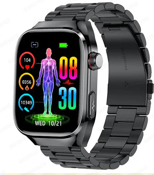 Kenzus Watch Blood Sugar, ECG, Uric Acid, Bluetooth