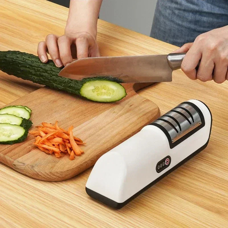 Electric Kitchen Knife & Scissor Sharpener | Automatic Grinding Tool