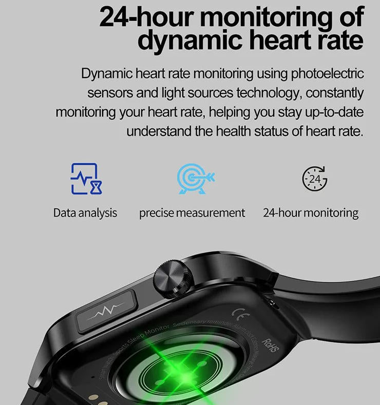 Smartwatch For Seniors Blood Pressure Sugar Health Management