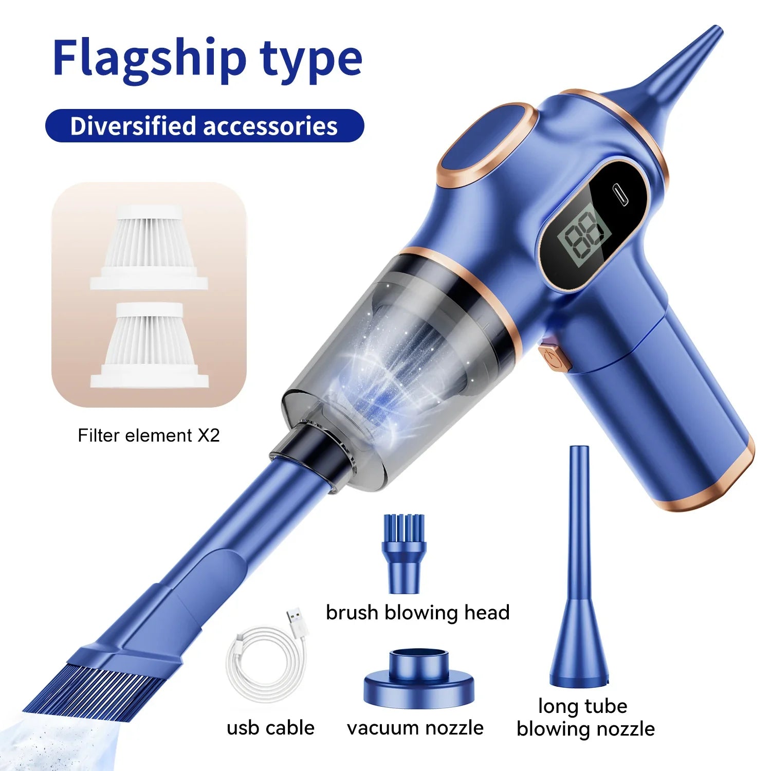 Cordless Handheld Car Vacuum | High Power Portable Auto Cleaner